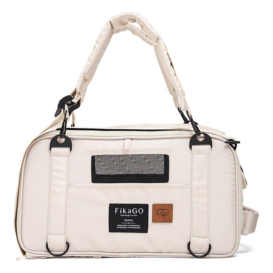 Fikago - Reisdraagtas voor honden en katten TRUFFLE Creamy Cloud