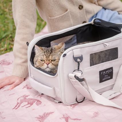 Fikago - Sac de voyage pour chiens et chats TRUFFLE Creamy Cloud