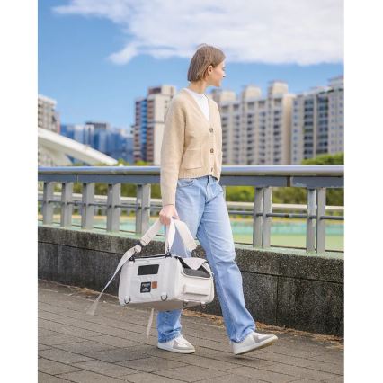 Fikago - Sac de voyage pour chiens et chats TRUFFLE Creamy Cloud