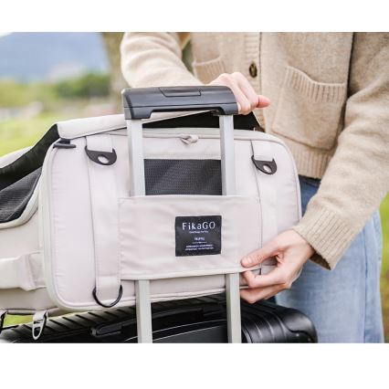Fikago - Sac de voyage pour chiens et chats TRUFFLE Creamy Cloud