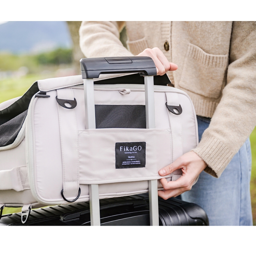 Fikago - Sac de voyage pour chiens et chats TRUFFLE Creamy Cloud