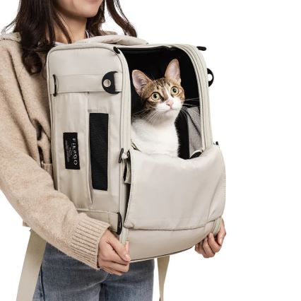Fikago - Sac de voyage pour chiens et chats TRUFFLE Creamy Cloud