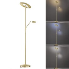 Fischer & Honsel 40316 - Dimbare Staande LED Lamp DENT 1xLED/37W/230V + 1xLED/8W 2700/3350/4000K