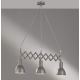Fischer & Honsel 60273 - Hanglamp aan koord PULL 3xE27/40W/230V