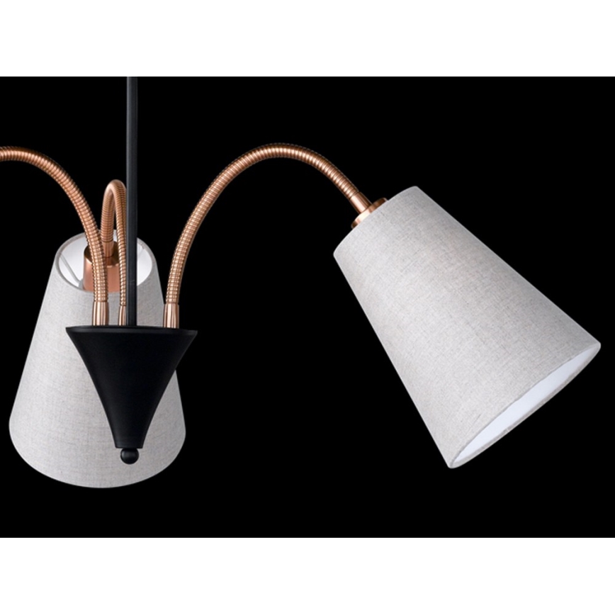 Fischer & Honsel 69363 - Hanglamp met vaste pendel HOPPER 3xE14/30W/230V