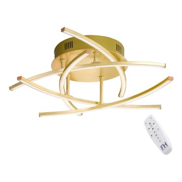 Fischer & Honsel - LED dimbare opbouwlamp CROSS 5xLED/4W/230V + afstandsbediening