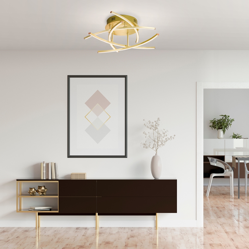 Fischer & Honsel - Lustre monté en surface LED à intensité variable CROSS 5xLED/4W/230V