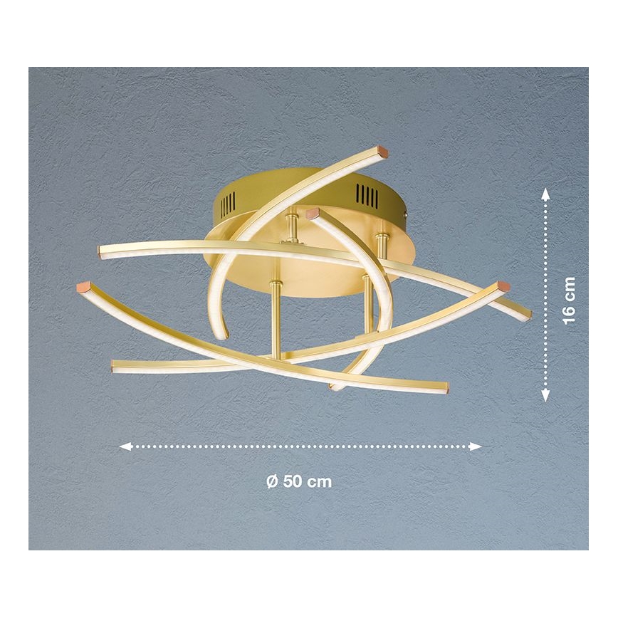Fischer & Honsel - Lustre monté en surface LED à intensité variable CROSS 5xLED/4W/230V