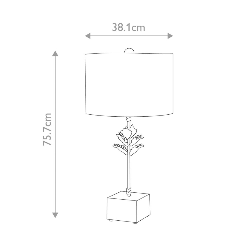 Flambeau - Tafellamp CAMILIA 1xE27/60W/230V