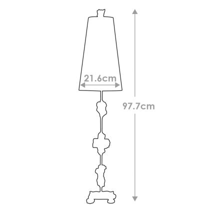 Flambeau - Tafellamp FRAGMENT 1xE27/60W/230V