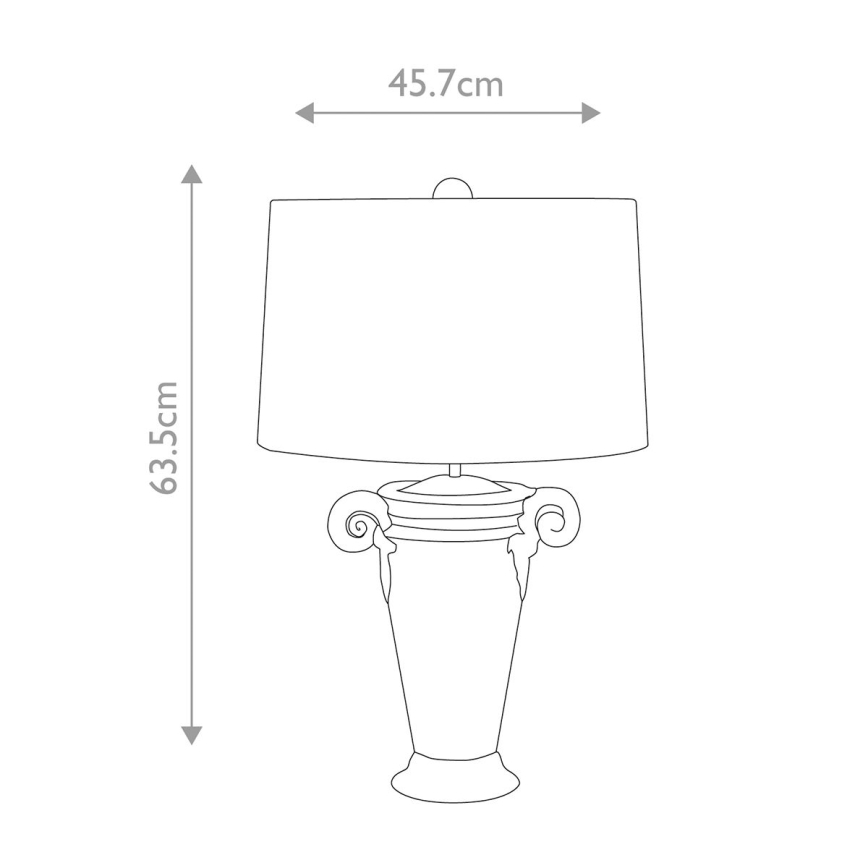 Flambeau - Lampe de table GALLIER 1xE27/60W/230V