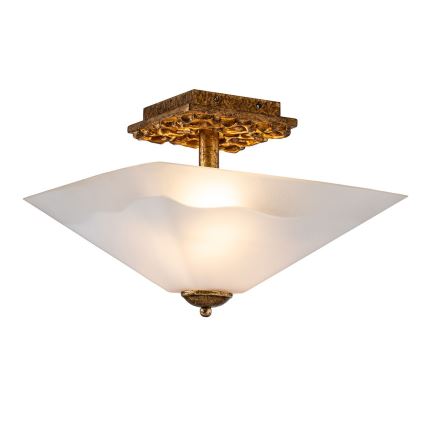 Flambeau STAR-F-S-DG - Plafondlamp STAR 2x E27/40W/230V koperen