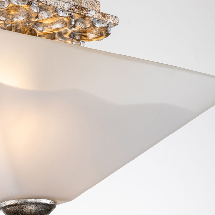 Flambeau - Plafondlamp STAR 2xE27/40W/230V goudkleurig