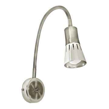 Flexibel klein lampje ARENA 1xE14/40W/230V mat chroom