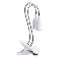 Flexibel tafellamp met clip voor het kweken van planten PLANTY 2xE27/30W/230V wit