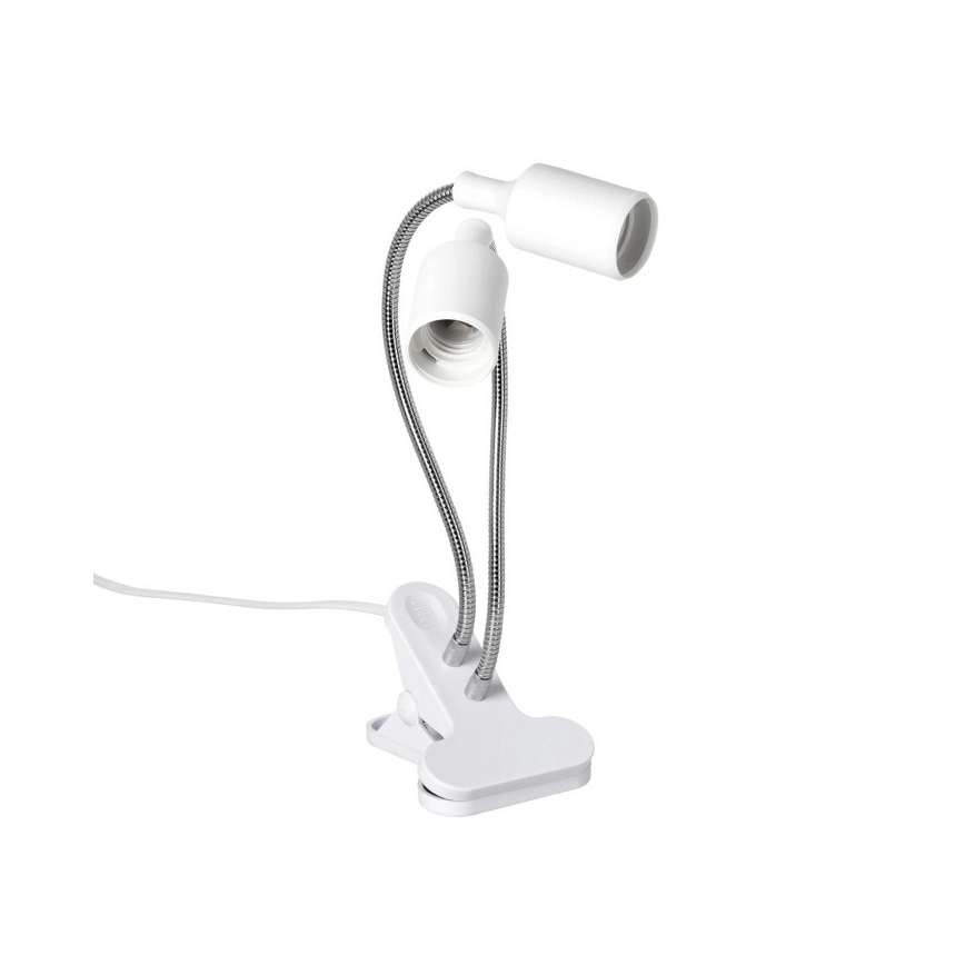 Flexibel tafellamp met clip voor het kweken van planten PLANTY 2xE27/30W/230V wit