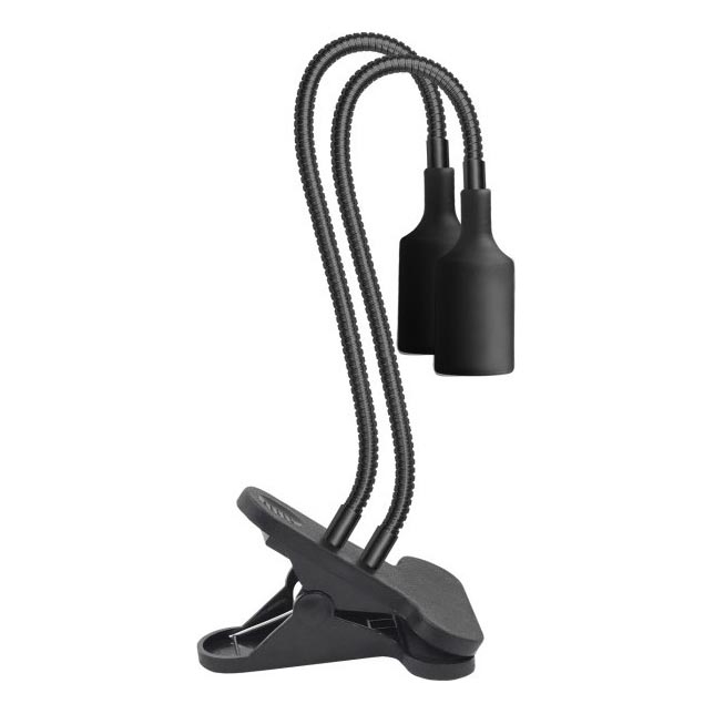 Flexibel tafellamp met clip voor het kweken van planten PLANTY 2xE27/30W/230V zwart