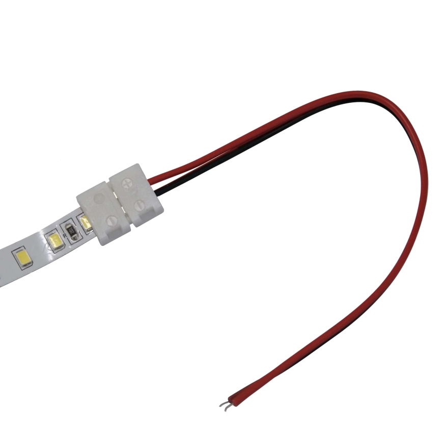 Flexibele enkelzijdige connector voor 2-polige LED-strips 8 mm
