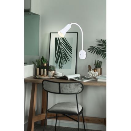 Flexibele lamp ARENA 1xE14/40W/230V wit