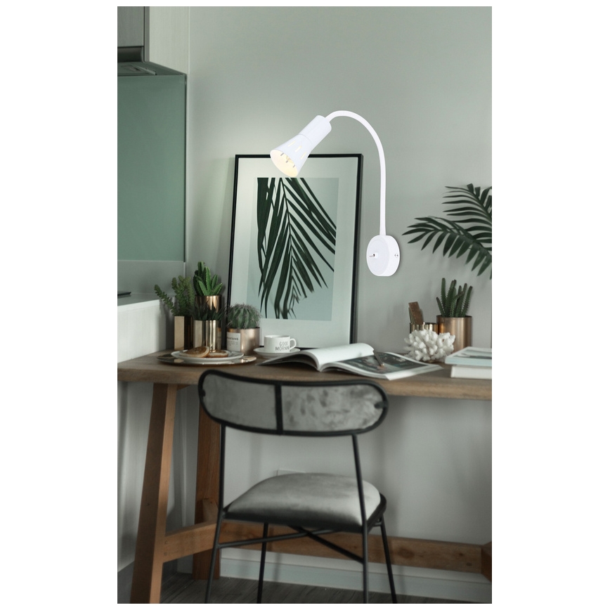Flexibele lamp ARENA 1xE14/40W/230V wit