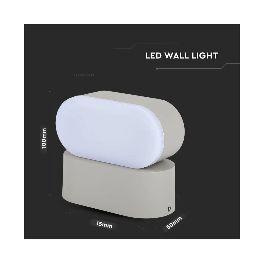 Flexibele LED Wandlamp voor Buiten LED/5W/230V IP65