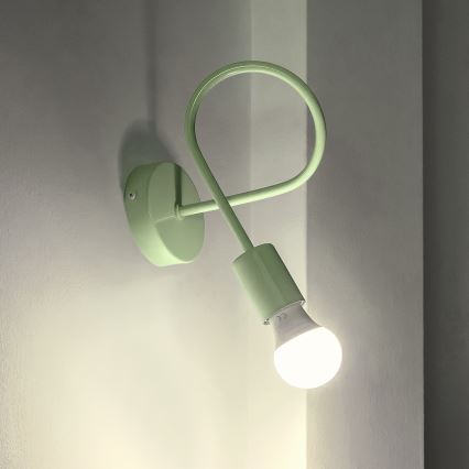 Flexibele wandlamp OXFORD 1xE27/15W/230V groen