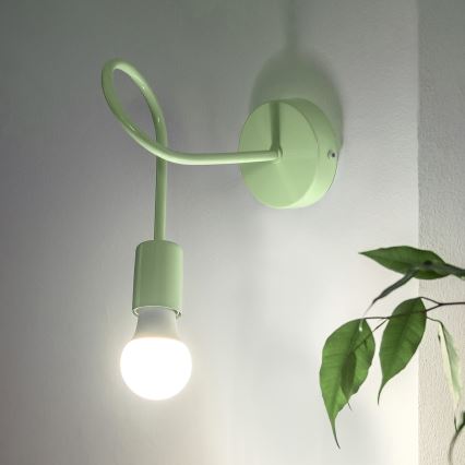 Flexibele wandlamp OXFORD 1xE27/15W/230V groen
