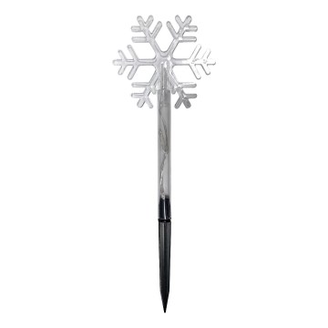 Flocon LED de Noël pour l'extérieur, blanc chaud, 3xLED/2xAA, IP44