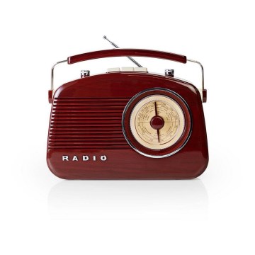 FM Radio 4,5W/230V bruin