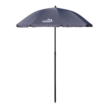 Folding tilting parasol diameter 1,8 m grijs