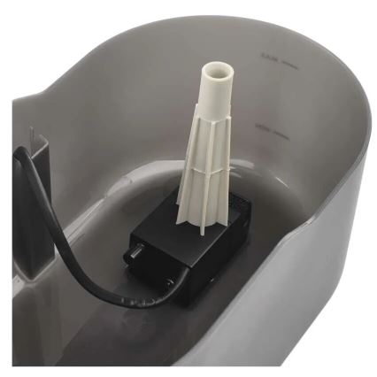 Fontaine à eau pour animaux 2,6 l/5V gris