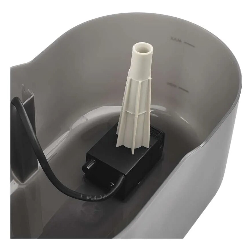Fontaine à eau pour animaux 2,6 l/5V gris