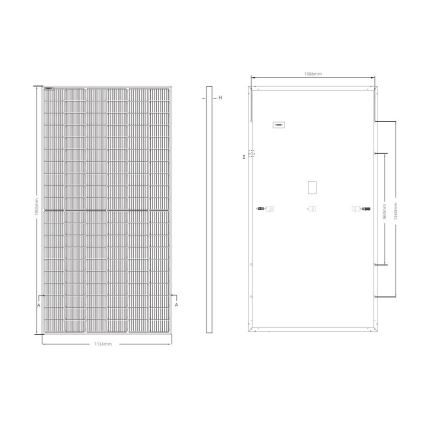 Fotovoltaïsch Solar paneel JINKO 450Wp zwart frame IP68