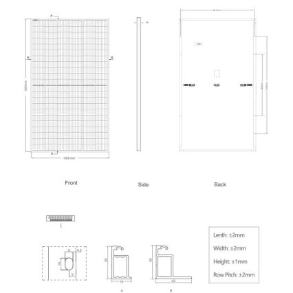 Fotovoltaïsch zonnepaneel JINKO 380Wp Volledig zwart IP67 Half Cut