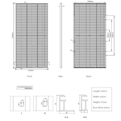 Fotovoltaïsch zonnepaneel JINKO 575Wp IP68 Half Cut tweezijdig