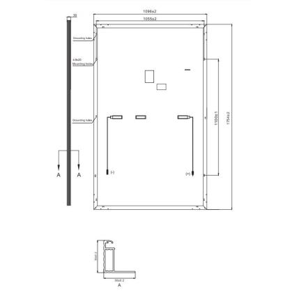 Fotovoltaïsch zonnepaneel RISEN 400Wp zwart frame IP68 Half Cut - pallet 36 st