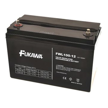 FUKAWA FWL 100-12 - Loodzuur accu 12V/100 Ah/závit M6