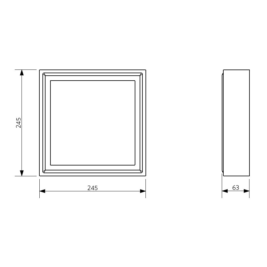 Fulgur 26940 - Plafonnier PALLAS LED/12W/230V