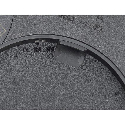 Fulgur 42362 - LED Plafondlamp NOMY LED/24W/230V 3000/4000/6000K IP40 diameter 30 cm zwart