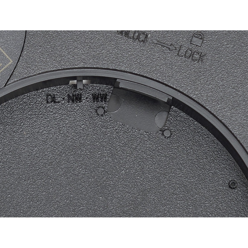 Fulgur 42362 - LED Plafondlamp NOMY LED/24W/230V 3000/4000/6000K IP40 diameter 30 cm zwart