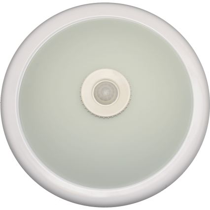Fulgur s-22941 - Plafondlamp met bewegings- en schemersensor DARINA 2xE27/40W/230V Ø 30 cm wit
