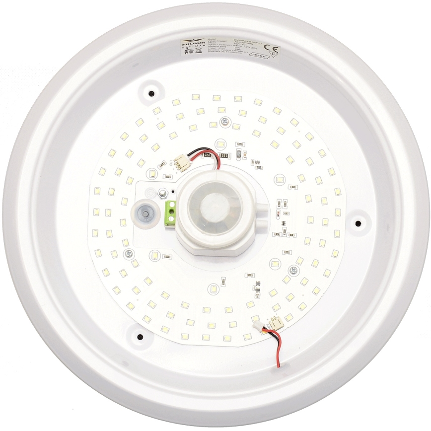 Fulgur s-39670 - LED-noodlamp met bewegings- en schemersensor DARINA LED/16W/230V Ø 29 cm