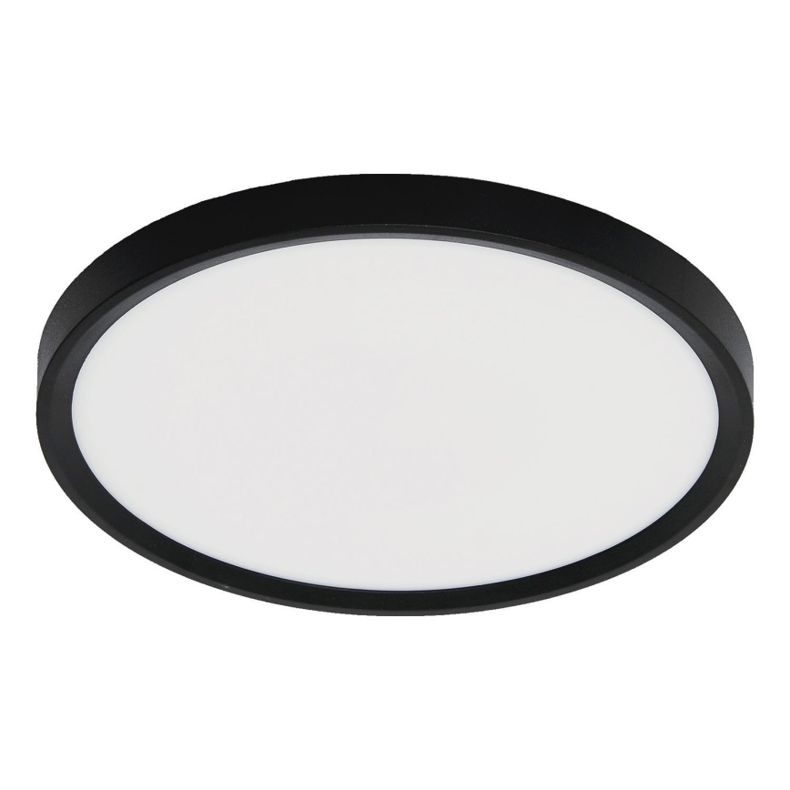 Fulgur s-42587 - LED Plafondlamp met bewegingssensor NOMY-S LED/24W/230V 3000/4000/6000K IP40 diameter 30 cm zwart