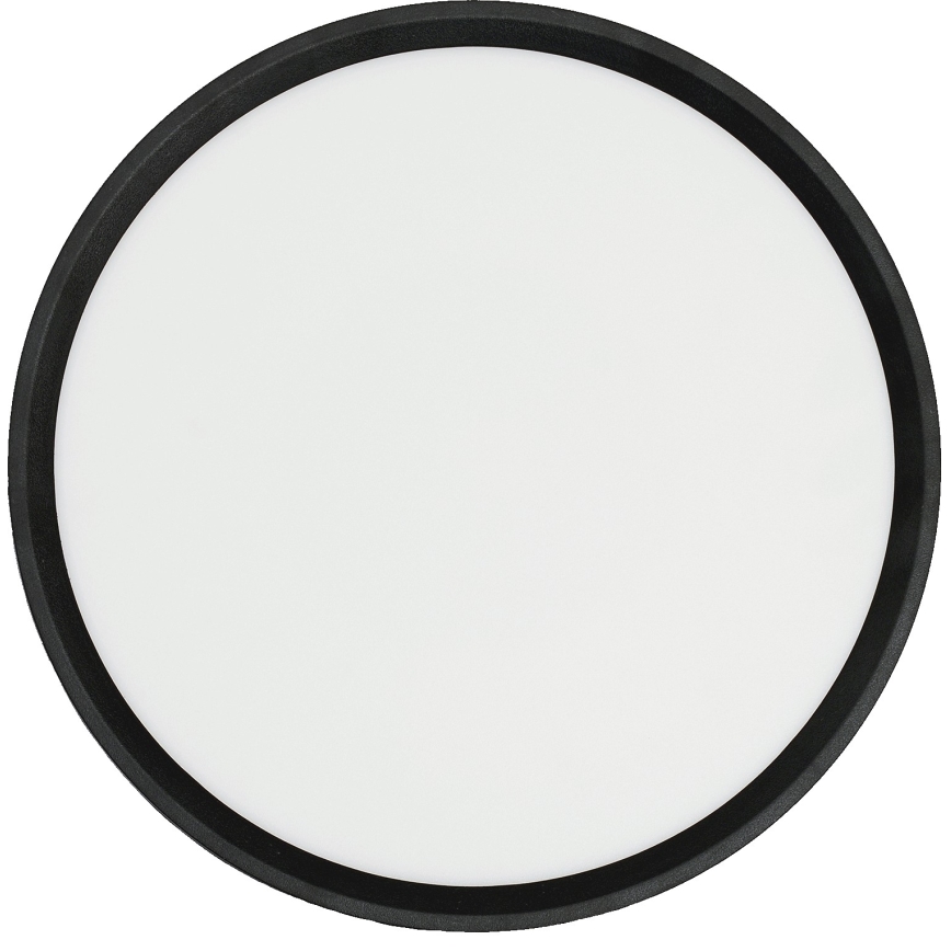 Fulgur s-42587 - LED Plafondlamp met bewegingssensor NOMY-S LED/24W/230V 3000/4000/6000K IP40 diameter 30 cm zwart
