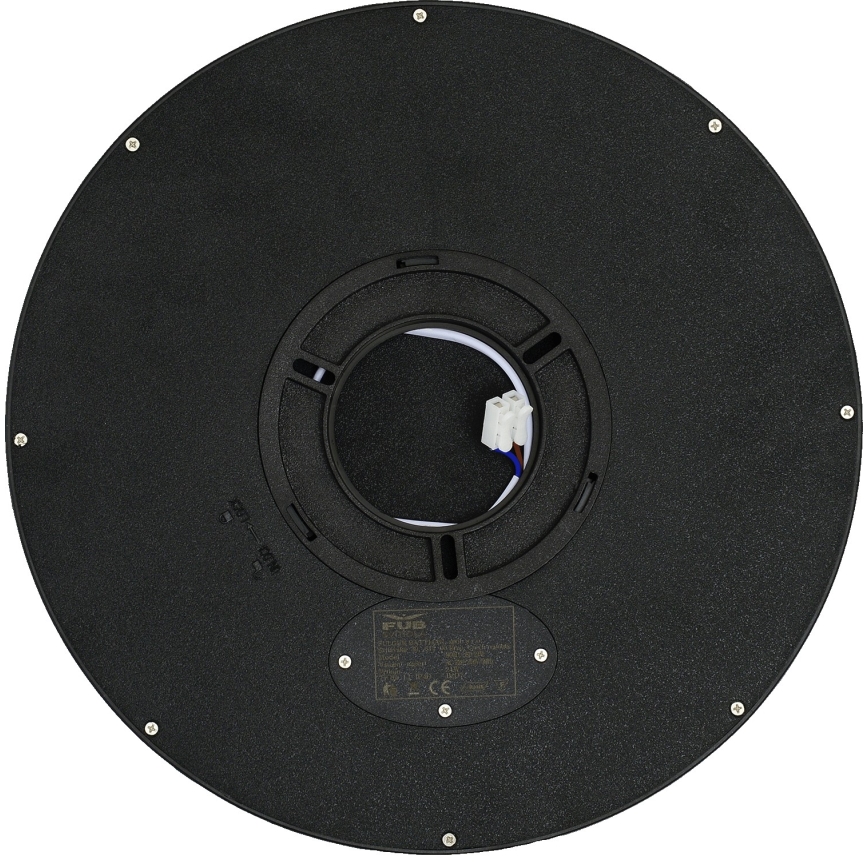 Fulgur s-42587 - LED Plafondlamp met bewegingssensor NOMY-S LED/24W/230V 3000/4000/6000K IP40 diameter 30 cm zwart