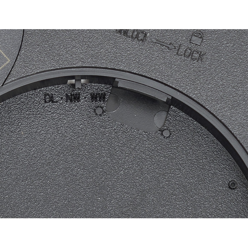 Fulgur s-42587 - LED Plafondlamp met bewegingssensor NOMY-S LED/24W/230V 3000/4000/6000K IP40 diameter 30 cm zwart