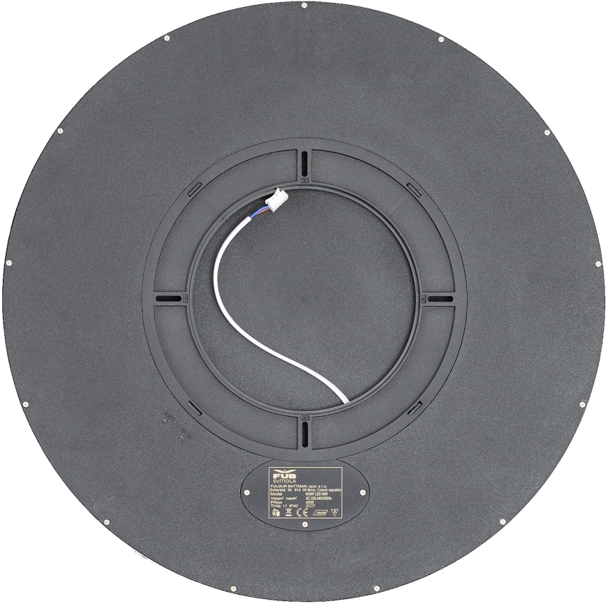 Fulgur s-42591 - LED Plafondlamp met bewegingssensor NOMY-S LED/40W/230V 3000/4000/6000K IP40 diameter 50 cm zwart