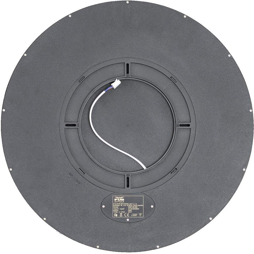 Fulgur s-43040 - Plafonnier LED dimmable NOMY-RC LED/40W/230V 3000/4000/6500K Ø 50 cm IP40 noir + télécommande