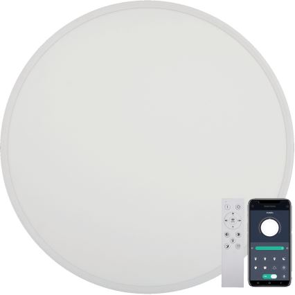 Fulgur s-43041 - Plafonnier LED dimmable NOMY-RC LED/50W/230V 3000/4000/6500K Ø 60 cm IP40 blanc + télécommande