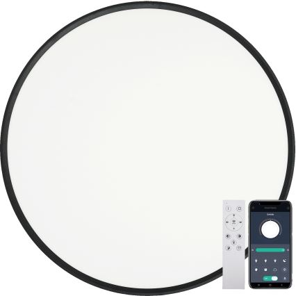 Fulgur s-43042 - Dimbare LED-plafondlamp NOMY-RC LED/50W/230V 3000/4000/6500K Ø 60 cm IP40 zwart + afstandsbediening